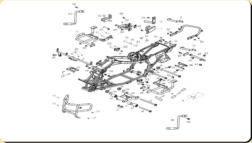 Rahmenanbauteile, Adly Quad 320 SE